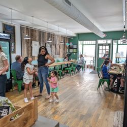 Homespun Shakes & Burgers - Interior seating is limited