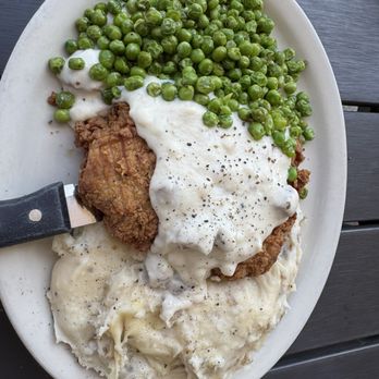 DeVivo's Eatery - Chicken Fried Chicken With Sausage Gravy, my go to.  Great dish!  Generous portions! - New American Near Me - Keller, Texas