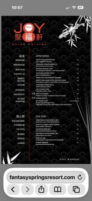 Menu photo 1 JOY Asian Cuisine Indio, CA Menu photo 1 JOY Asian Cuisine Indio, CA