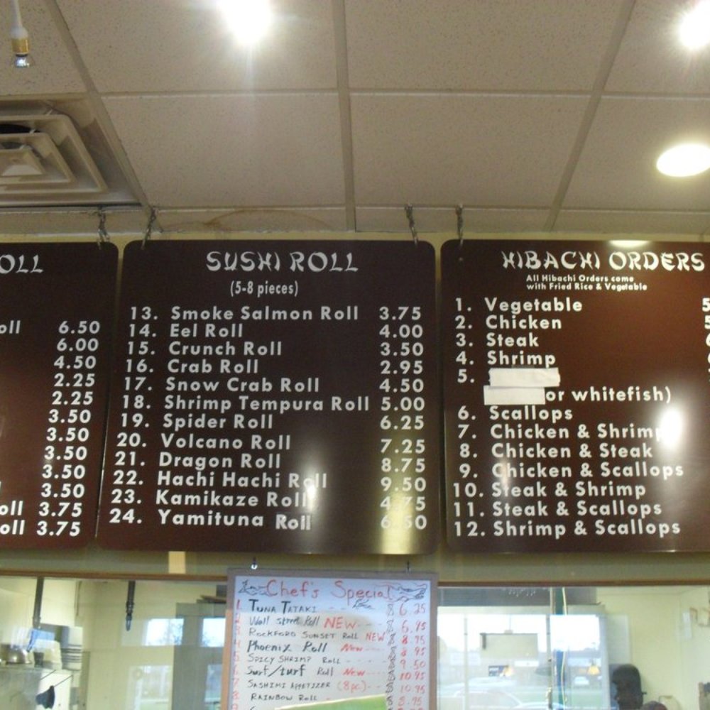 Hachi Sushi - menu - Japanese Near Me - Loves Park, Illinois