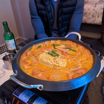 One Shot Pocha - Army stew hot pot - Korean Near Me - Houston, Texas