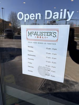 Menu photo 1 McAlister's Deli Dayton, OH Menu photo 1 McAlister's Deli Dayton, OH