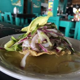 Aguachile with shrimp Aguachile with shrimp