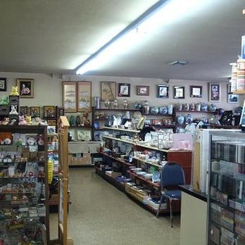 Nikaku Animart - The section that has tea sets, plates, glassware, key chains among other things. - Hobby Shops Near Me - San Jose, California