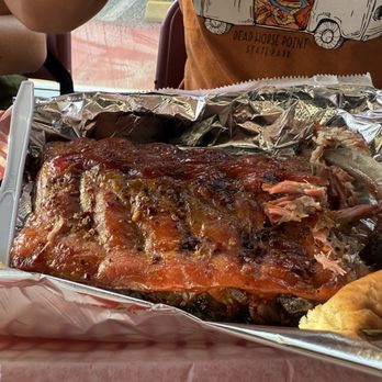 Old South Bar-B-Q-Co - Rack of some of the most delicious baby back ribs I've ever eaten - Barbeque Near Me - North Myrtle Beach, South Carolina Old South Bar-B-Q-Co - Rack of some of the most delicious baby back ribs I've ever eaten - Barbeque Near Me - North Myrtle Beach, South Carolina