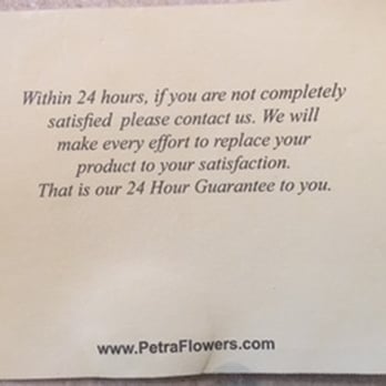 Petra Flowers - This came with my delivery--nice touch - Florists Near Me - East Lansing, Michigan
