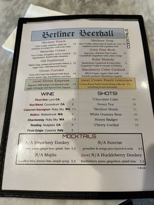 Menu photo 6 Berliner Beerhall Tacoma, WA