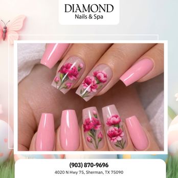 Diamond Nails & Spa - Spring, but make it art. Soft tones and precise details that feel like fresh air at your fingertips. Book your seasonal reset. - Nail Salons Near Me - Sherman, Texas Diamond Nails & Spa - Spring, but make it art. Soft tones and precise details that feel like fresh air at your fingertips. Book your seasonal reset. - Nail Salons Near Me - Sherman, Texas