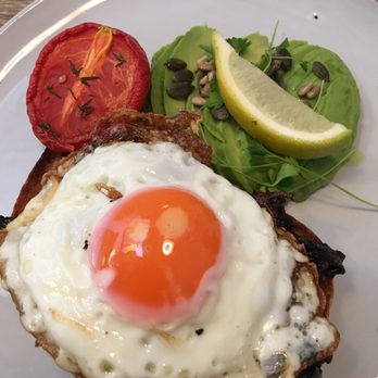 Continental Stores - Delicious fried egg, grilled mushrooms, avocado and. Ames tomato. Superb! - Cafes Near Me - London, XGL