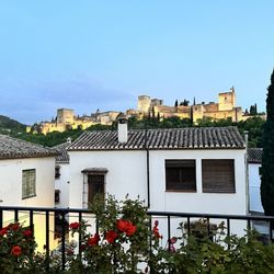 El Trillo - The view of The Alhambra from our table as the sun was setting.