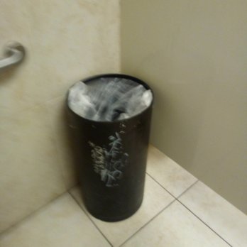 Tom Thumb - Trash can where USED toilet paper is thrown (no m not kidding) Hispanic guys insist on doing this...during a health crisis even. - Gas Stations Near Me - Dallas, Texas