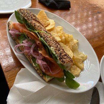 Brimmer & Heeltap - Smoked Salmon Sandwich - New American Near Me - Seattle, Washington