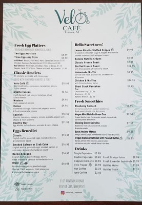 Menu photo 8 Velo Cafe Ventnor City, NJ Menu photo 8 Velo Cafe Ventnor City, NJ