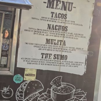 Sumo Tacos - Menu on the side - Food Trucks Near Me - Whittier, California