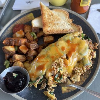 Pilot Light - 3 egg scramble with chorizo - Breakfast & Brunch Near Me - Half Moon Bay, California