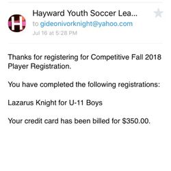 Hayward Youth Soccer League