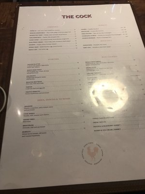 Menu photo 3 The Cock Helsinki, 18 Menu photo 3 The Cock Helsinki, 18