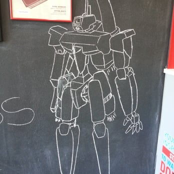 Domino's Pizza - a drawing of a robot on a chalkboard - Pizza Near Me - Alpharetta, Georgia