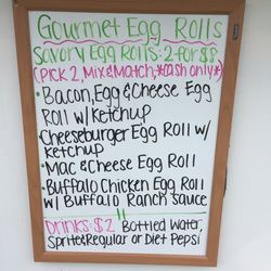 Keep em Rollin - Menu @ touch a truck event in Milford on 6/4/17