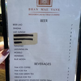 Bhan Mae Vane - Menu (11/12/23) - Thai Near Me - Alameda, California
