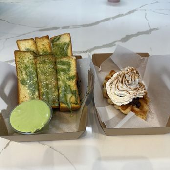 Auria Coffee - Matcha cream toast & red croffle - Desserts Near Me - Buena Park, California Auria Coffee - Matcha cream toast & red croffle - Desserts Near Me - Buena Park, California