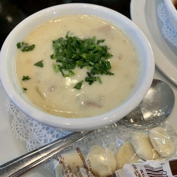 St Augustine Fish Camp - Cup of clam chowder - Seafood Near Me - St Augustine, Florida