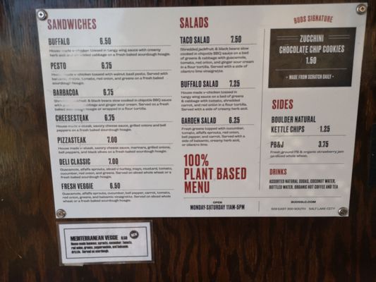 Menu photo 3 Buds Salt Lake City, UT