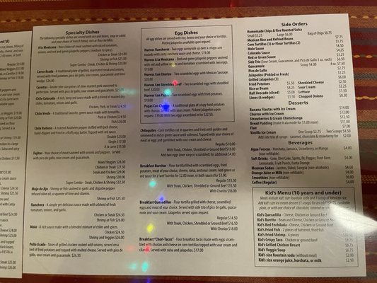 Menu photo 6 Los Chaparros Mexican Restaurant Honolulu, HI