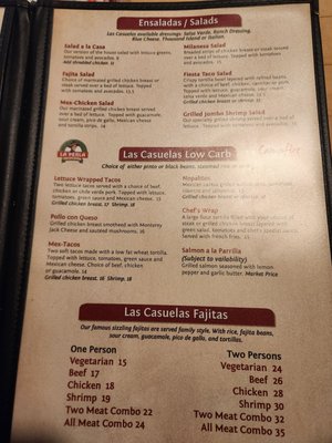 Menu photo 2 Las Casuelas Turlock, CA