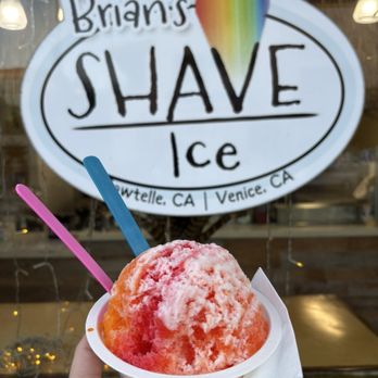 Brian's Shave Ice - I got cherry, passion fruit, pog snow top and dole whip interior - Shaved Ice Near Me - Los Angeles, California Brian's Shave Ice - I got cherry, passion fruit, pog snow top and dole whip interior - Shaved Ice Near Me - Los Angeles, California