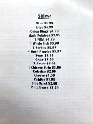 Menu photo 7 Honey Hole Cafe Marshall, TX