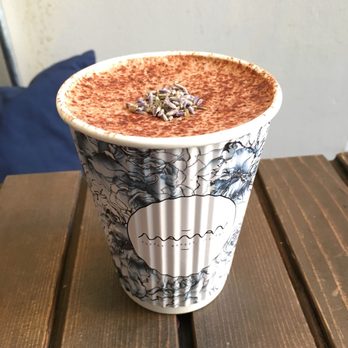 maman - Small lavender hot chocolate ($4.25). Has lavender aroma but not much lavender taste. Sorta too sweet for me. - Bakeries Near Me - New York, New York maman - Small lavender hot chocolate ($4.25). Has lavender aroma but not much lavender taste. Sorta too sweet for me. - Bakeries Near Me - New York, New York