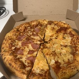 This is the " Hawaiian " pizza that we ordered. Completely wrong.