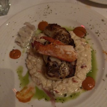 Kirby's Steakhouse - PAN ROASTED SEA BASS With Lobster Risotto - Steakhouses Near Me - San Antonio, Texas Kirby's Steakhouse - PAN ROASTED SEA BASS With Lobster Risotto - Steakhouses Near Me - San Antonio, Texas