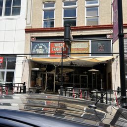 the outside of the building
