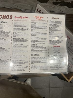 Menu photo 7 Los Panchos Mexican Restaurant Pleasant Hill, CA
