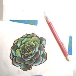 Tiny Tempest Tattoo - Art of leg tattoo