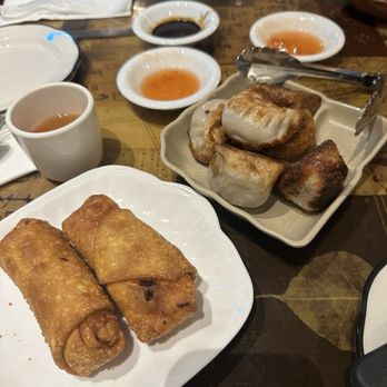 Danny's Szechuan Garden - Egg rolls and pork dumplings - Wine Bars Near Me - Howard Beach, New York
