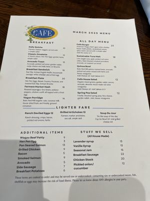 Menu photo 6 The Cafe at The Inn Benicia, CA
