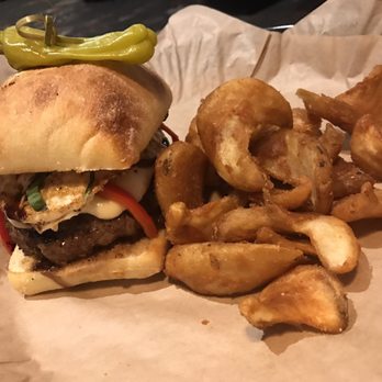 Cin Cin Burger BAR - "Fuh-Gedd-Aboud-It" is Fresh Mozzarella, Marinated Tomato and Basil, Roasted Red Peppers Drizzled w/ Balsamic Glaze on ciabatta panini. - Burgers Near Me - Winston-Salem, North Carolina