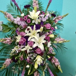 Lillies, lavender and mixed flowers Lillies, lavender and mixed flowers
