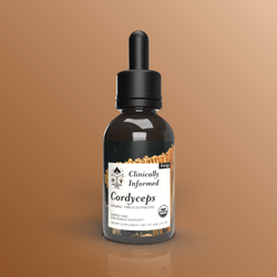 Clinically Informed - Certified Organic Cordyceps Tincture. Glycerin-based and alcohol-free.