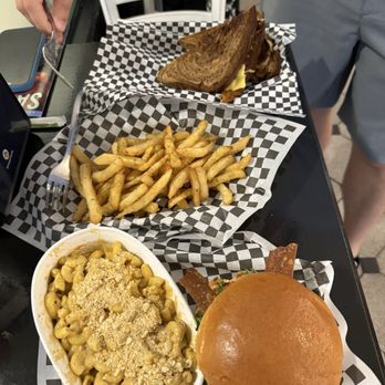 Not Ya Mama's Vegan Cafe - The Reuben, Full order French Fries, Mac n Cheese, Crispy Chick'n Sandwich - Comfort Food Near Me - Salem, Massachusetts