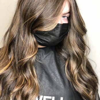 Lorraine’s Hair Lab - Foiliage to add some dimension to her natural dark hair - Hair Stylists Near Me - Houston, Texas