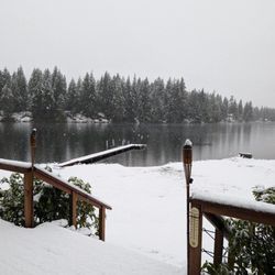 Spencer Lake Bar & Grill - Snow on Spencer Lake