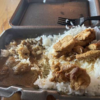 Bayou Wine Garden - Chicken and lamb meatballs with rice - Wine Bars Near Me - New Orleans, Louisiana