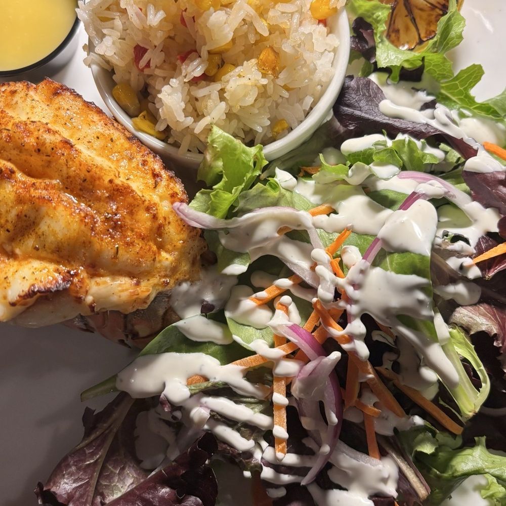Cave Restaurant - Lobster corn rice and salad - Venues & Event Spaces Near Me - Temecula, California