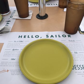 Hello, Sailor - Cute yellow plates - Seafood Near Me - Cornelius, North Carolina Hello, Sailor - Cute yellow plates - Seafood Near Me - Cornelius, North Carolina