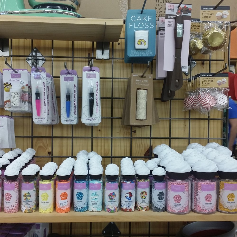 Baking supply endcaps. Sprinkles are very affordable, $1.49 - $1.99. Baking supply endcaps. Sprinkles are very affordable, $1.49 - $1.99.
