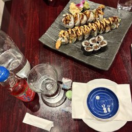 Tiger (8pc), Shrimp Shumai 8pc, and Shiitake Mushroom (6pc)